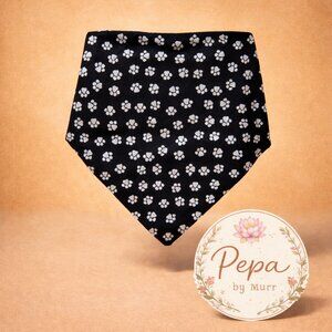 Reversible Dog or Cat Bandana | 100% Cotton | Snap Closure | Fits 15–17" Neck